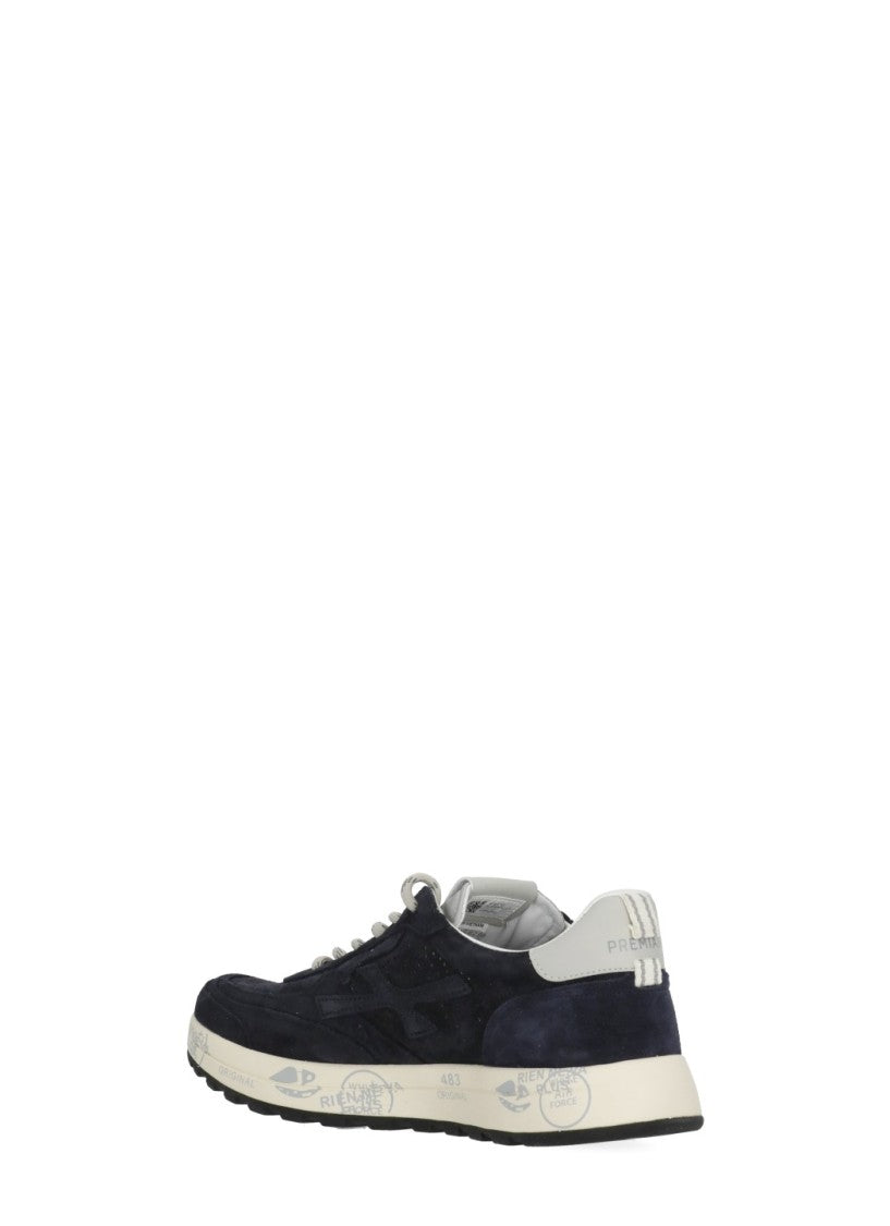 Premiata Blue Nous 8289 Perforated Sneakers