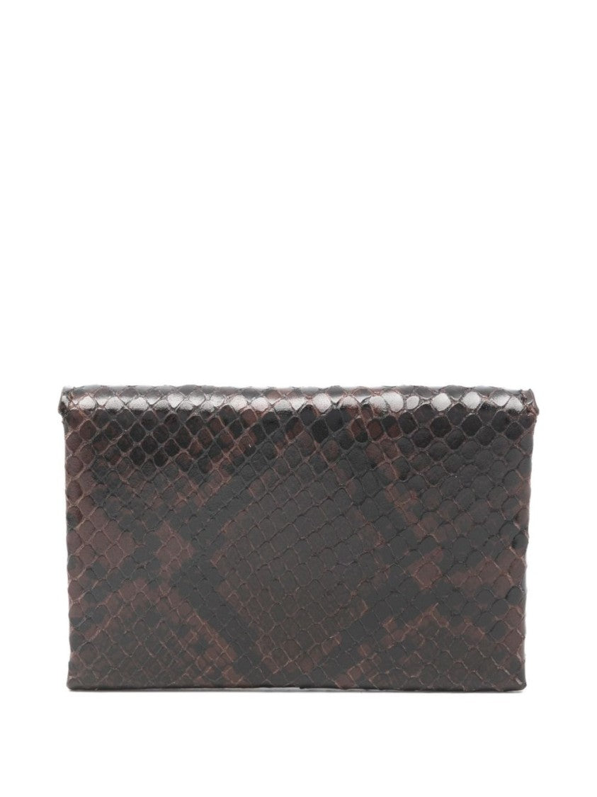Jacquemus Rectangular Brown Leather Clutch