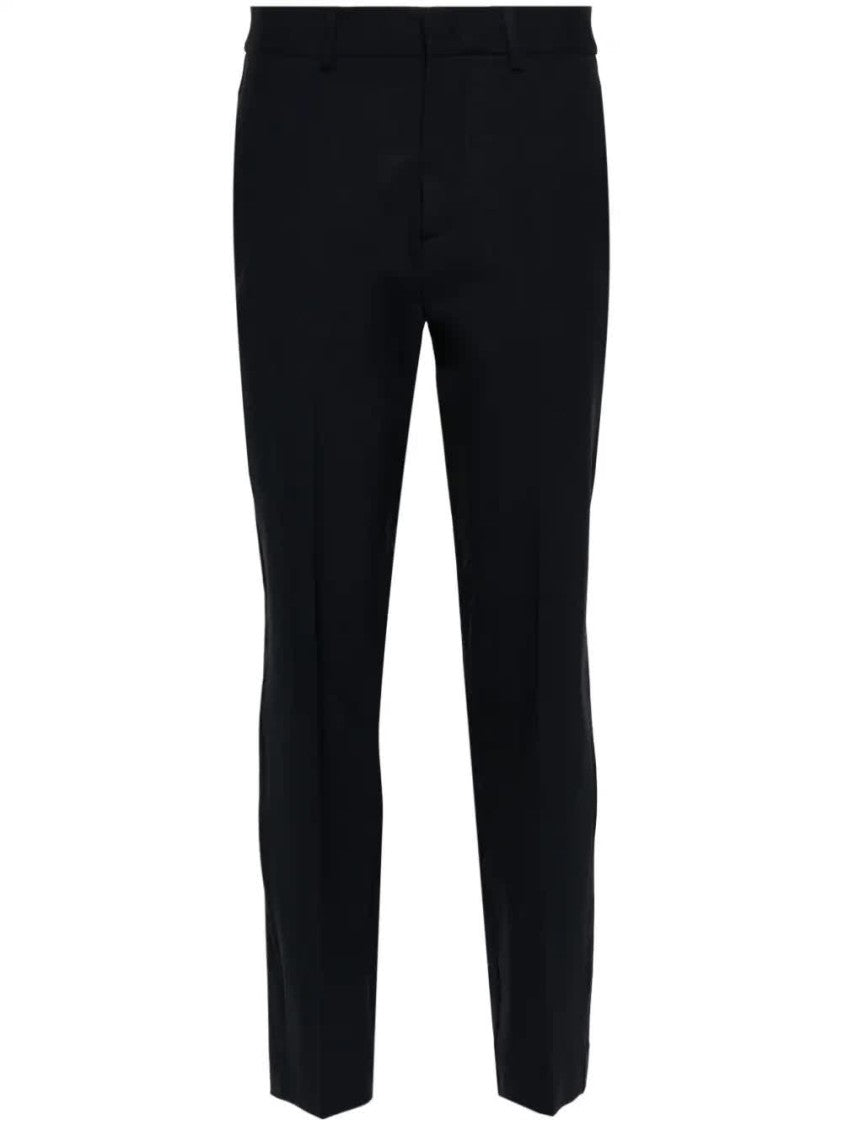 P.A.R.O.S.H. Mid Rise Cropped Straight Leg Wool Pants