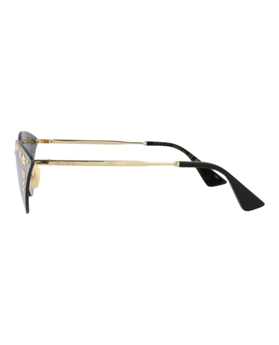 Gucci Cat Eye-Frame Metal Sunglasses