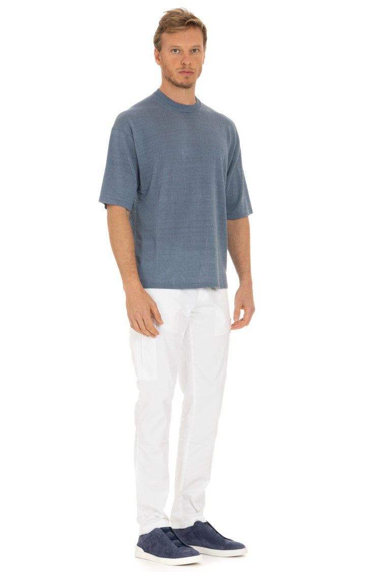 Roberto Collina Pure Linen Over Fit T-Shirt
