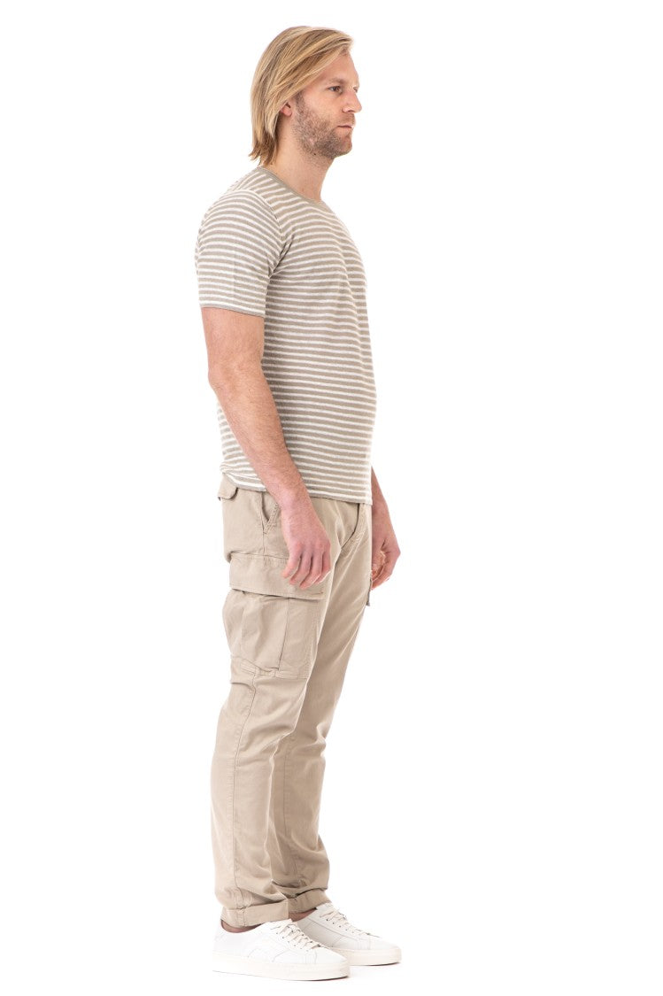 Roberto Collina Striped Linen T-Shirt