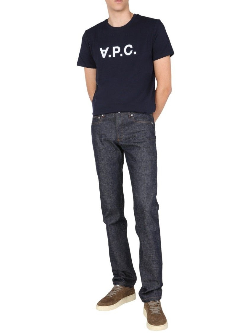 A.P.C. Straight-Leg Denim Pants With Dark Indigo Wash