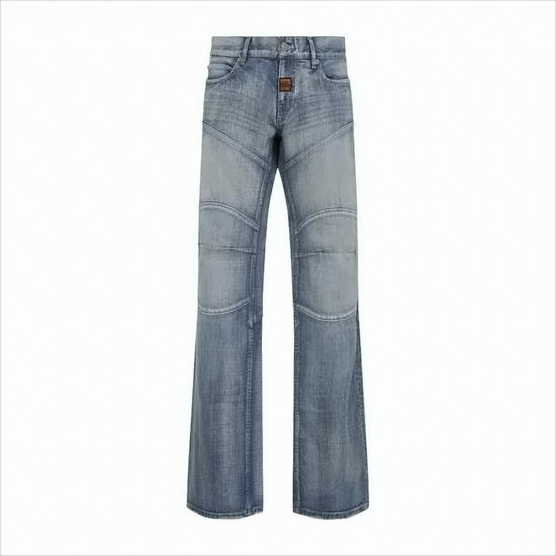 Balenciaga Light Blue Distressed Denim Pants With Classic Five-Pocket Design