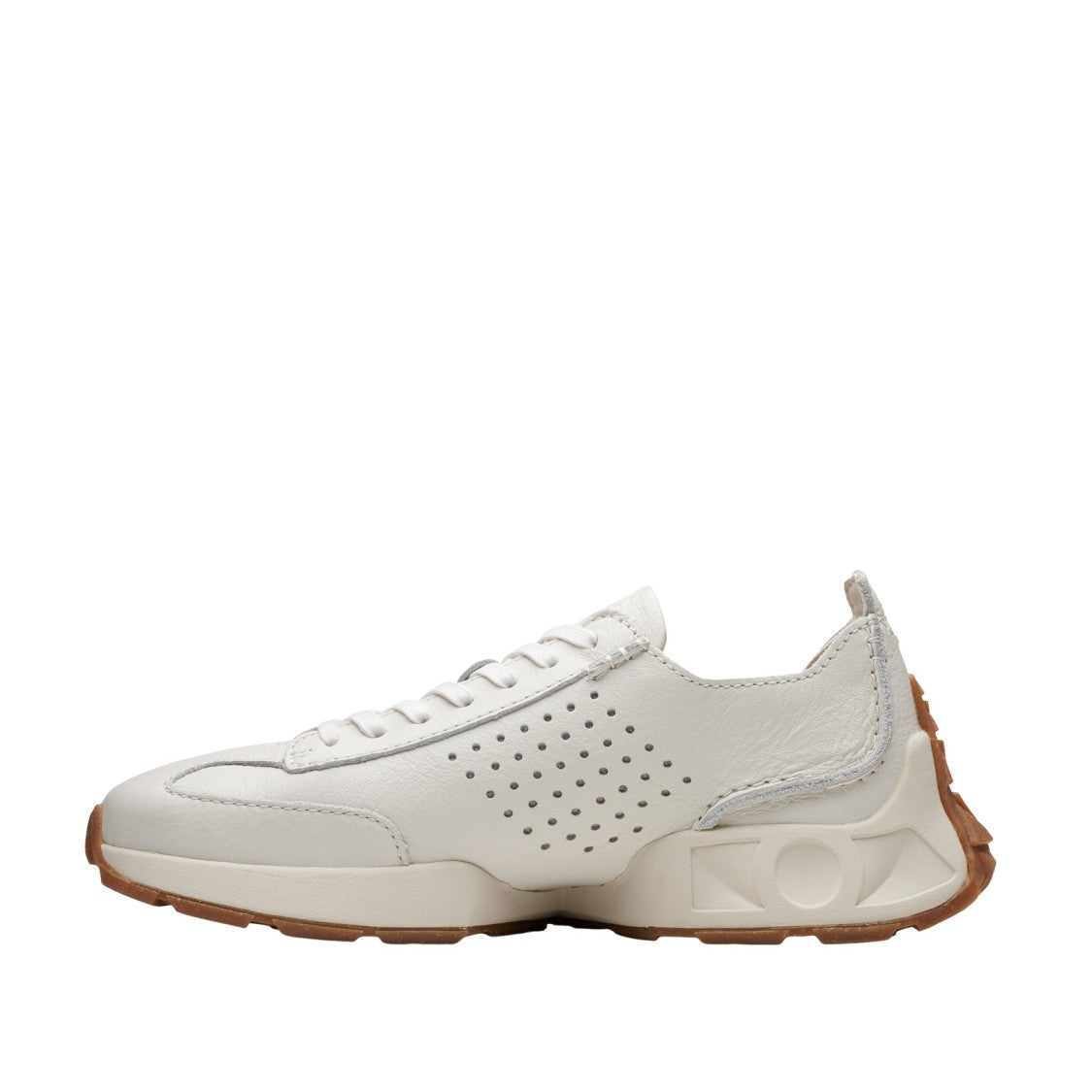 Clarks Ice White Leather Craft Speed ​​Sneakers