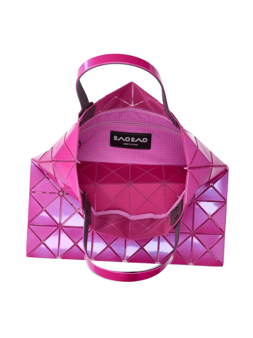 Bao Bao Issey Miyake Geometric Panel-Patterned Pink Tote Bag With Adjustable Handles