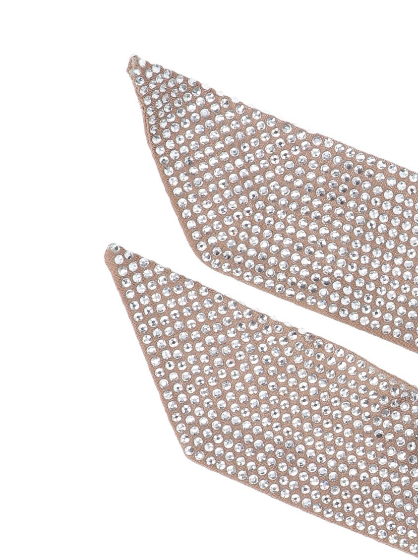 Giuseppe Di Morabito Rhinestone Viscose Scarf – Beige