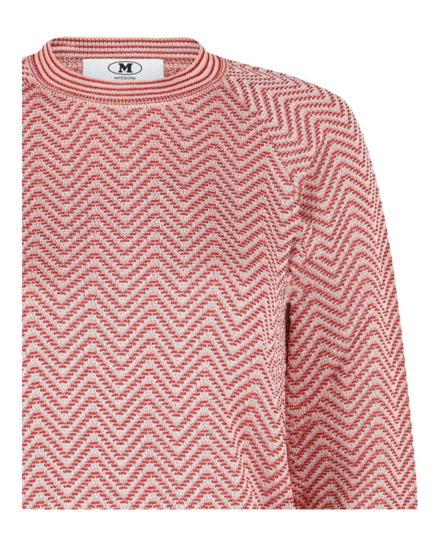 M Missoni Zig Zag Crewneck Sweater
