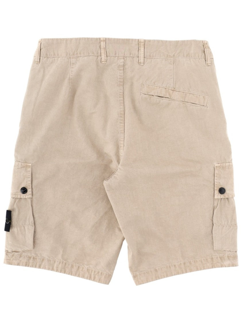 Stone Island Cargo Cotton Multi Pockets Shorts