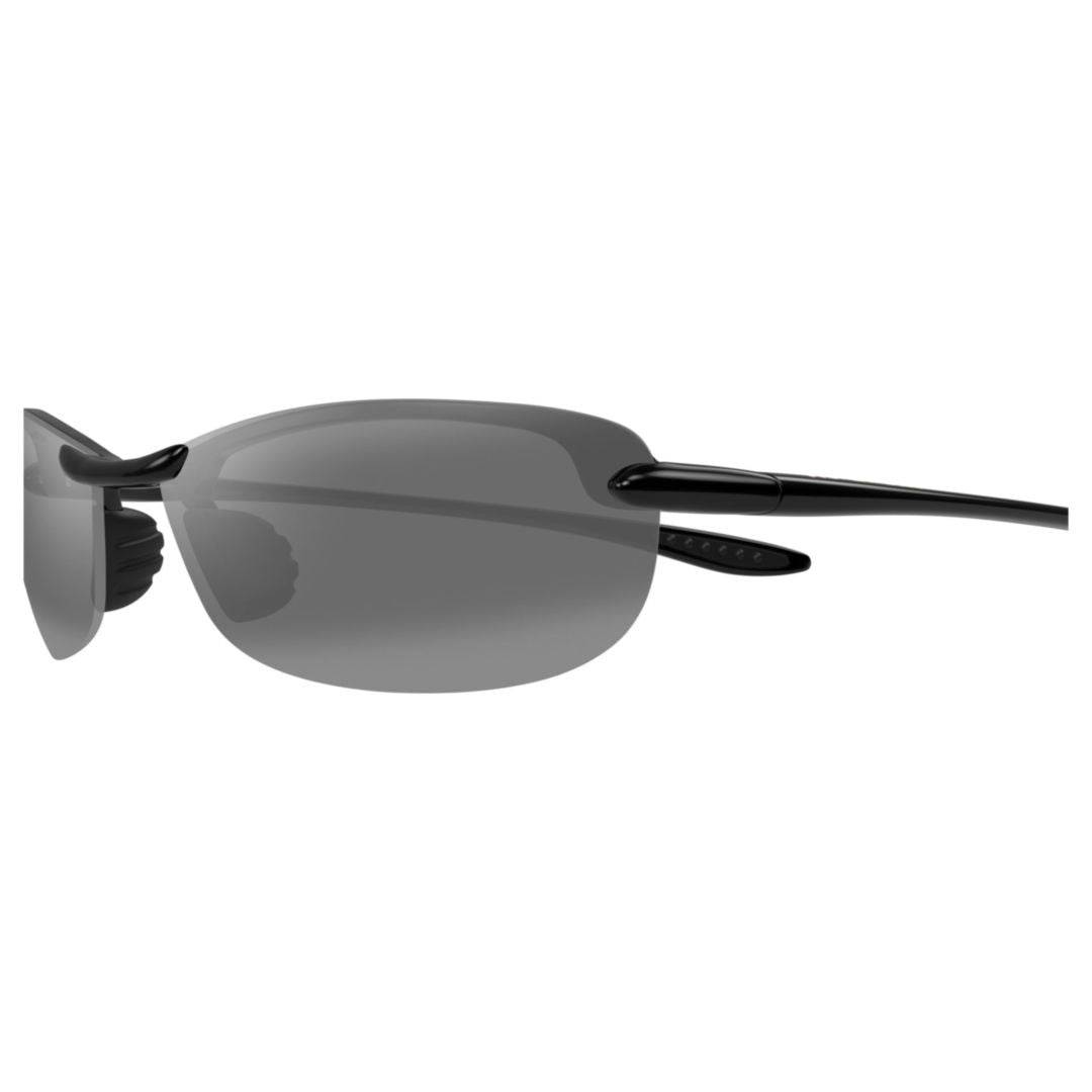 Maui Jim Makaha Rimless Sunglasses With Dark Rectangular Lenses