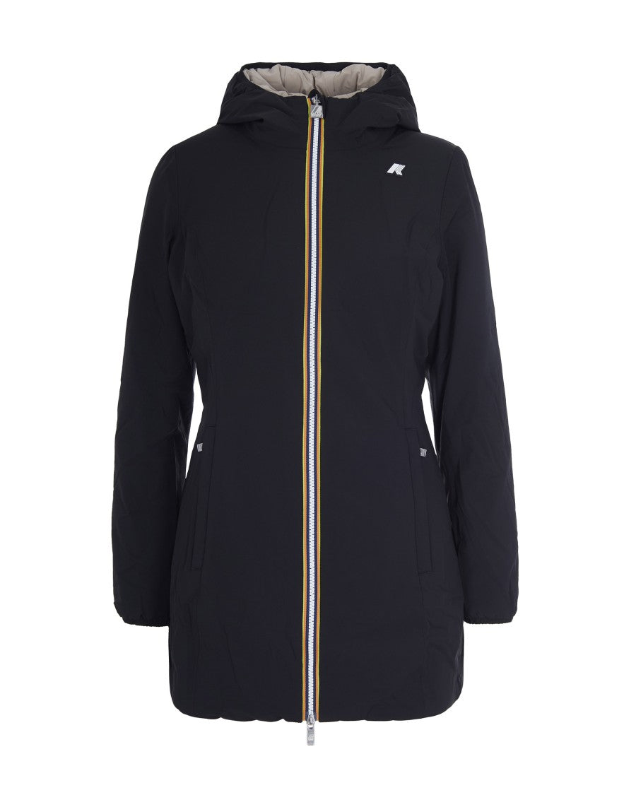 K-Way Black/Beige Denise St Warm Double Jacket