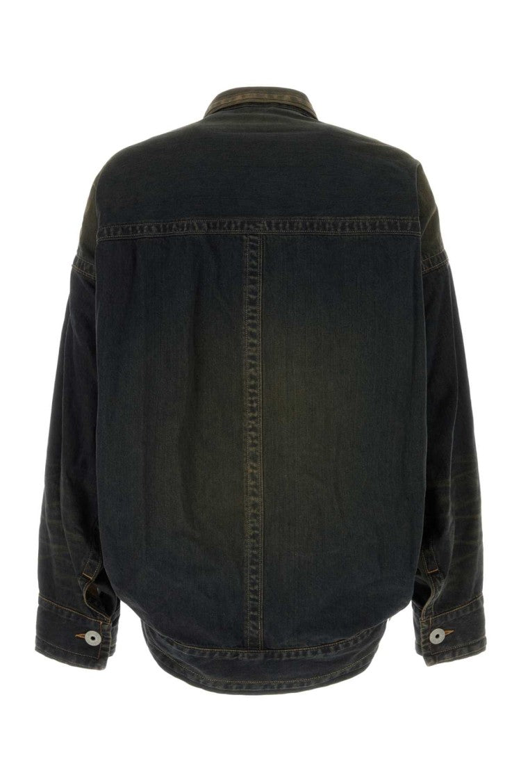 Miharayasuhiro Two-Tone Denim Jacket With Relaxed Fit