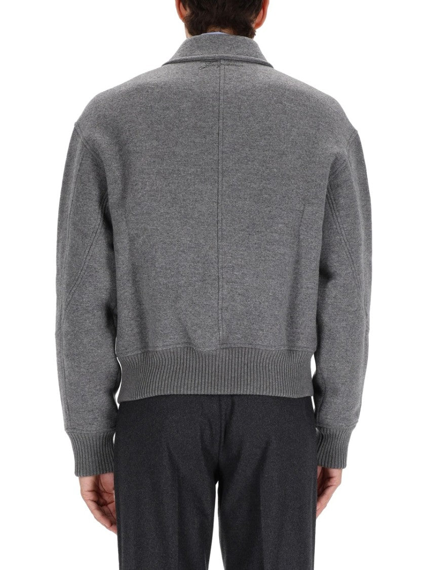 Jacquemus Boxy Cropped Grey Sports Jacket