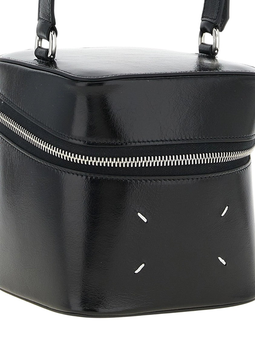 Maison Margiela Black Four Stitches Leather Shoulder Bag