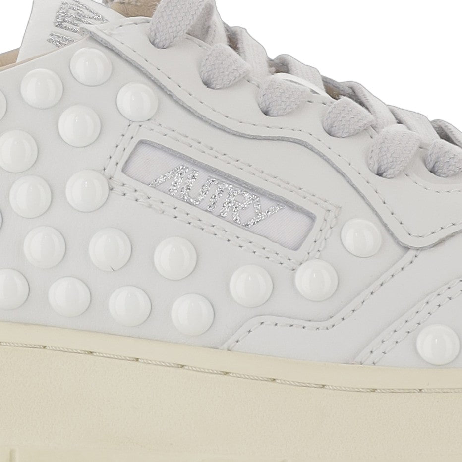 Autry Medalist Low Sneakers With Perforated Toe