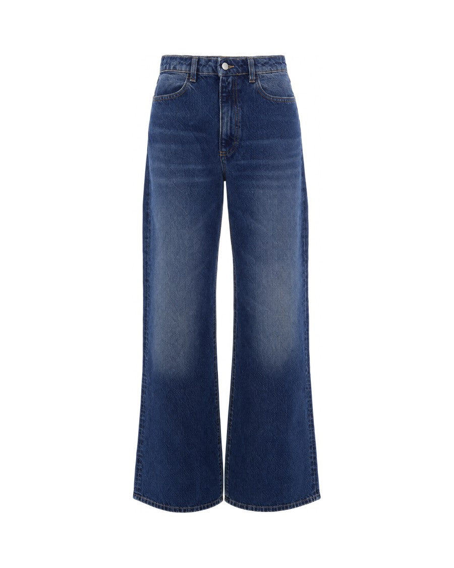 Icon Denim Afterdark Blue Loose-Fit Wide-Leg Jeans