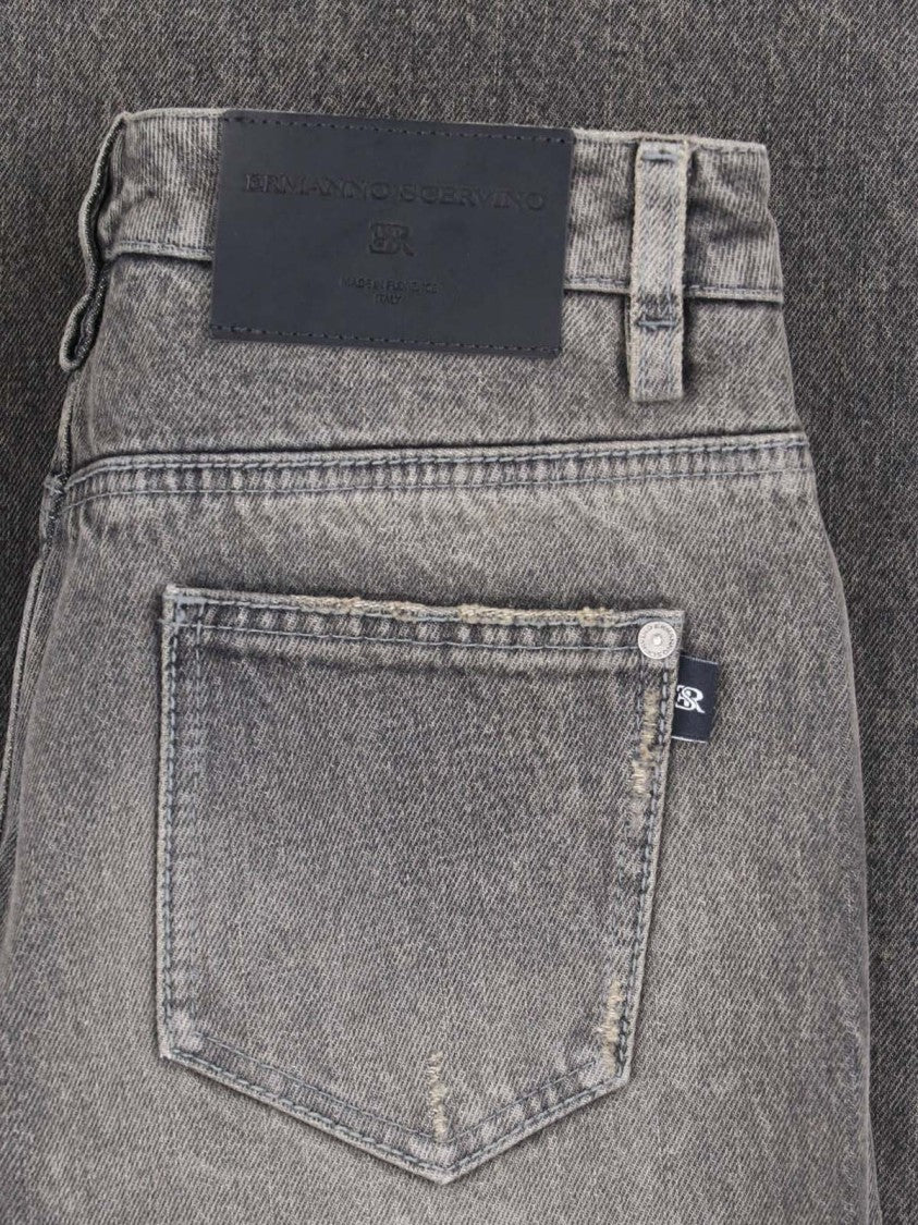 Ermanno Scervino Wide-Leg Cotton Denim Jeans