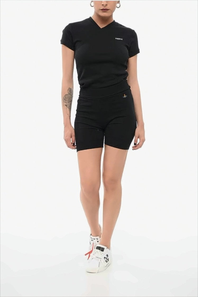 Vivienne Westwood High-Waisted Cotton Shorts With Smooth Finish