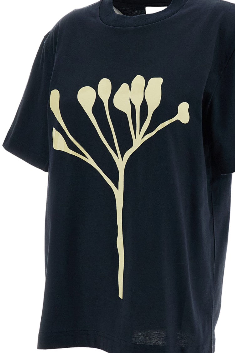 Plan C Black Graphic Printed Cotton T-Shirt