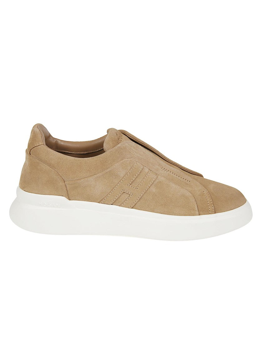 Hogan H580 Calf Leather Slip-On Sneakers