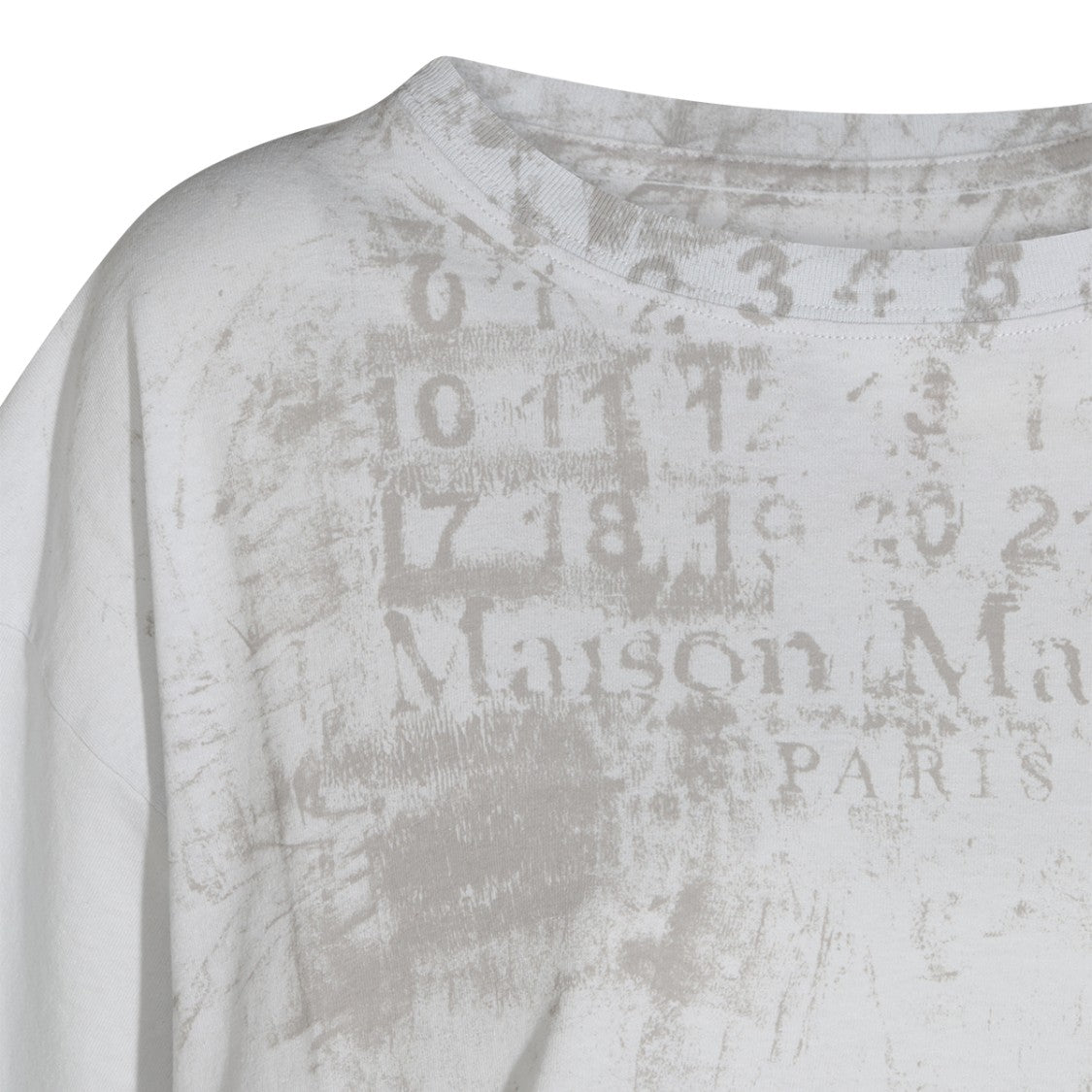 Maison Margiela Faded Print Relaxed-Fit T-Shirt With Vintage Appeal