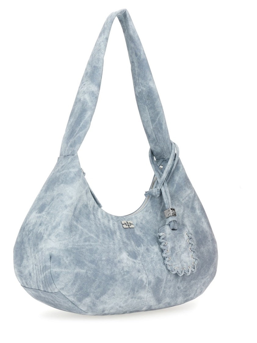 Ganni Medium "Bleached" Hobo Bag