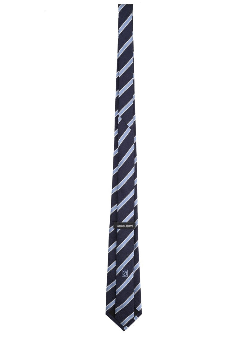 Giorgio Armani Diagonal Stripe Silk Tie