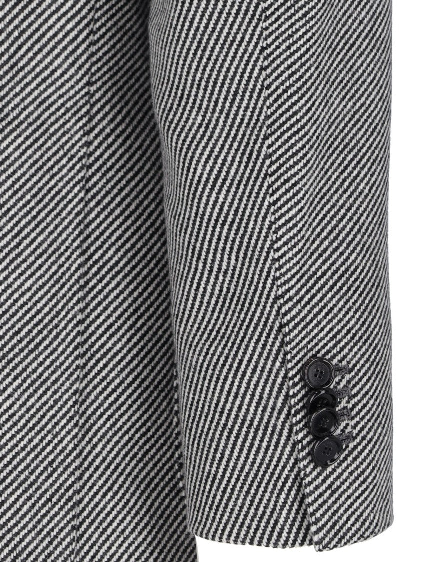 Cesare Attolini Single-Breasted Blazer In Gray Cashmere