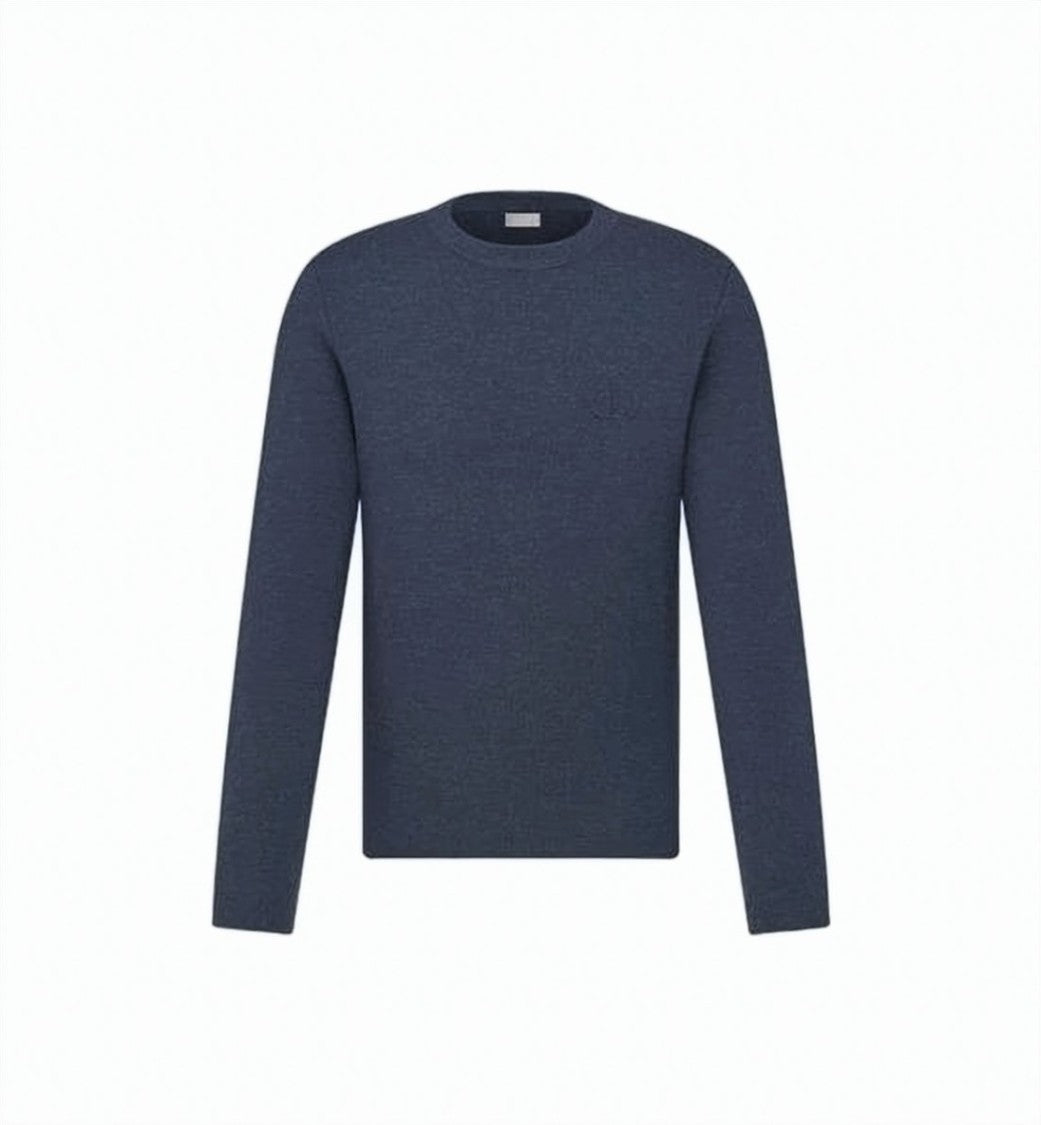 Dior Fitted Long-Sleeve Wool Sweater