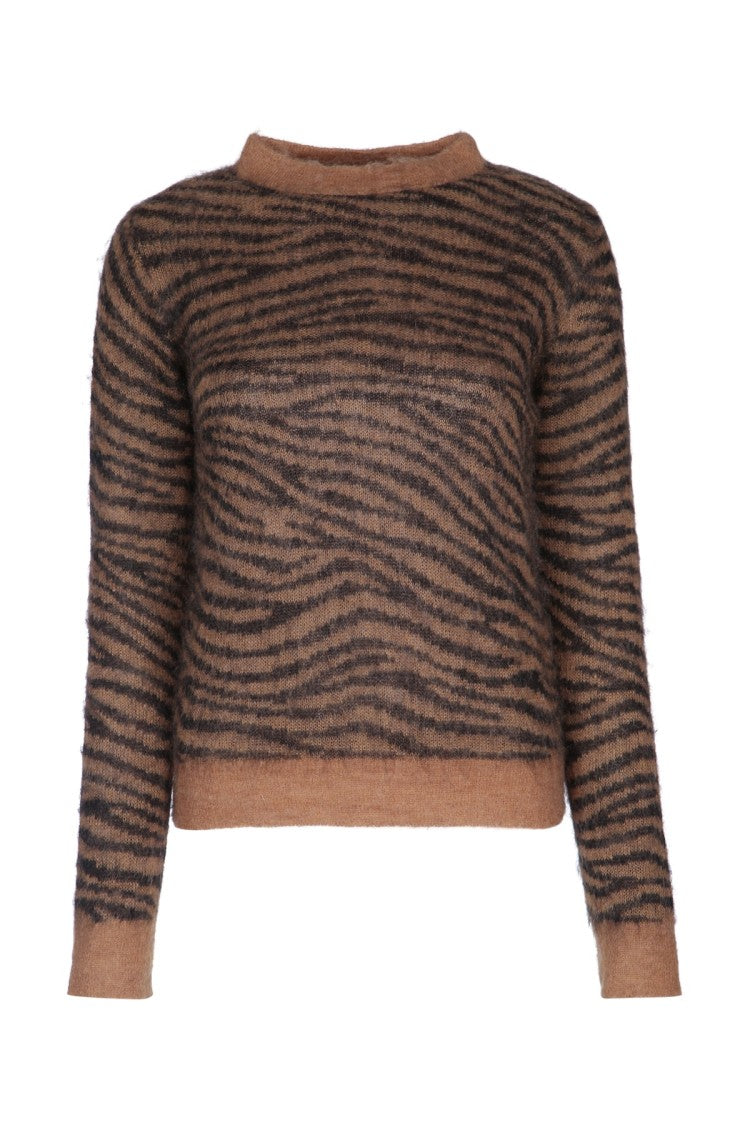 Mm Studio Embroidered Nylon Blend Abadan Sweater