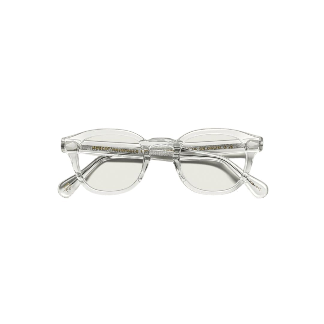 Moscot Or-Lem-O Lemtosh Transparent Acetate Eyeglasses With Keyhole Bridge