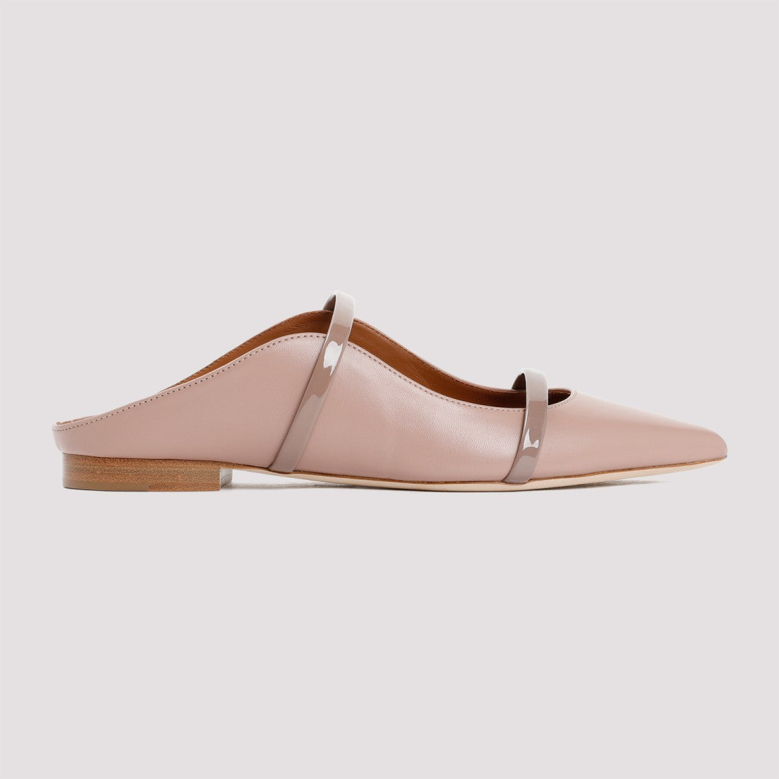 Malone Souliers Nude Leather Maureen Flats