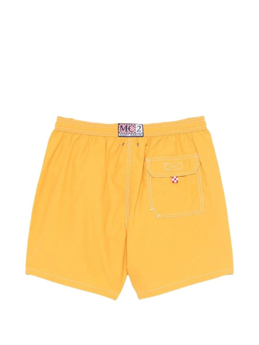 Mc2 Saint Barth Yellow Patmos Swim Shorts