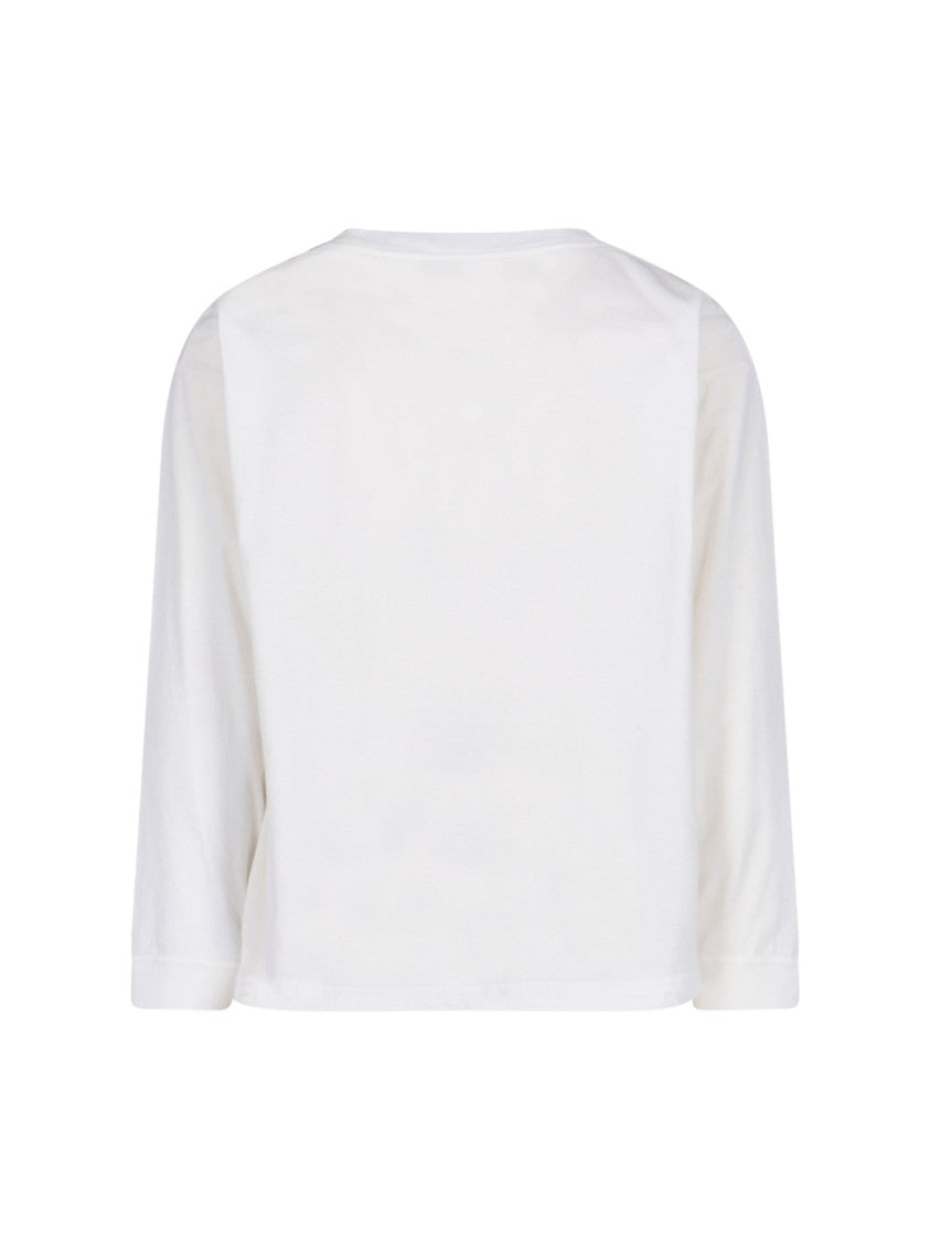 Maison Margiela Long-Sleeve Cotton T-Shirt With Numeric Logo And Four Stitches