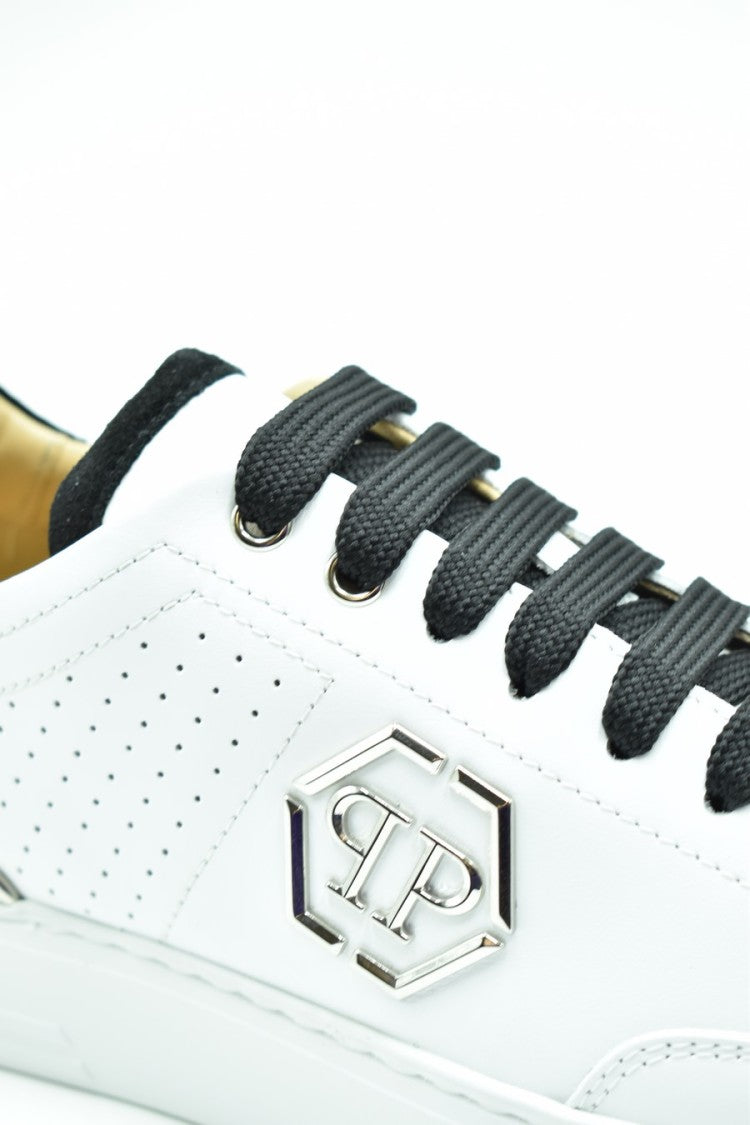 Philipp Plein Multicolor Leather Contrast-Heel Sneaker