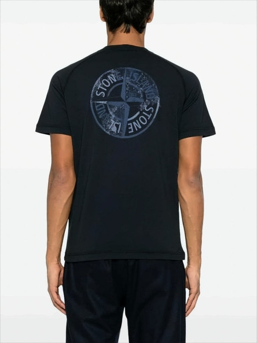 Stone Island Navy Short-Sleeve T-Shirt