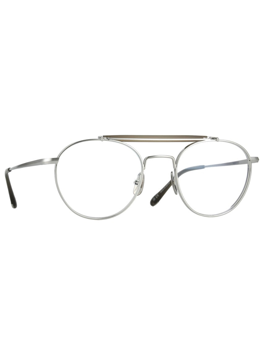 Yellows Plus Silver Travis Minimalist Rounded Metal Frames