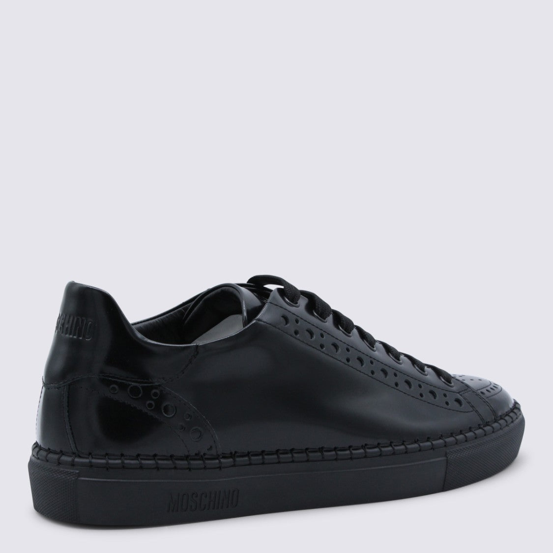 Moschino Classic Lace-Up Low-Top Sneakers