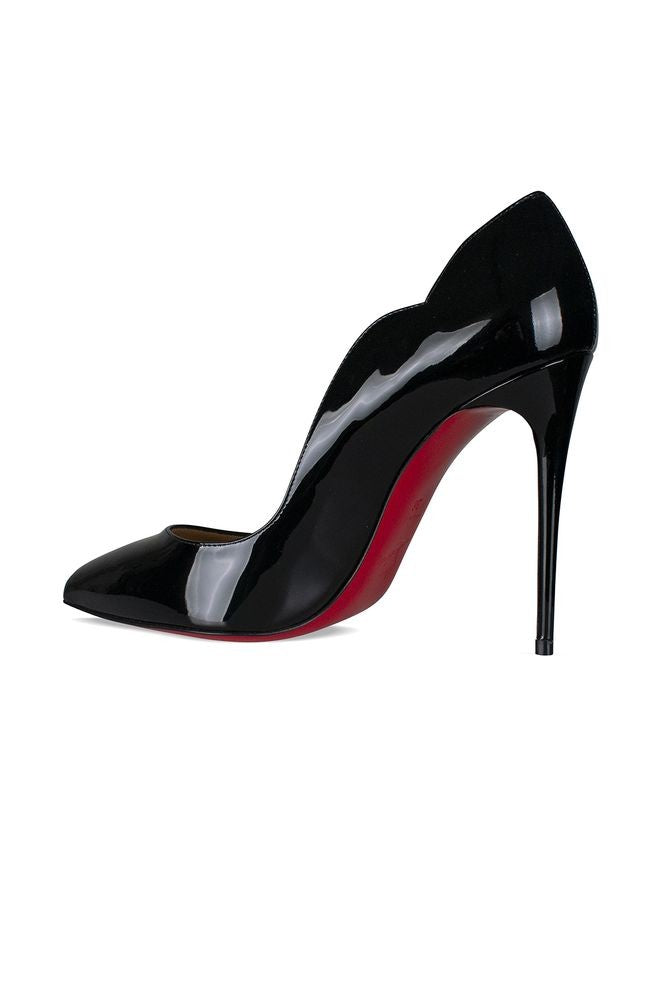 Christian Louboutin Black Patent Leather Hot Chick Pumps