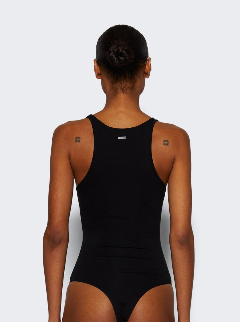 Mugler Pierced Bodysuit - Black