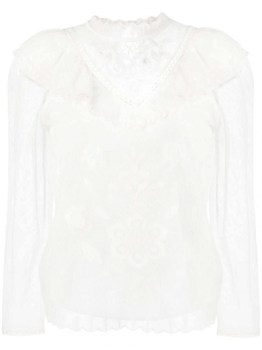 Twin-Set Long Sleeve Blouse With Top