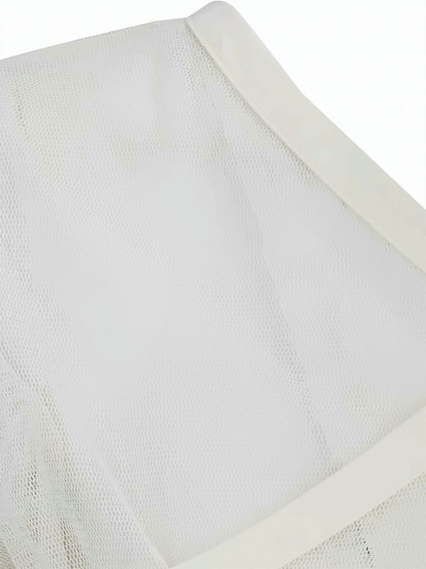 Paloma Wool Short-Sleeved V-Neck Top With Crisscross Trim