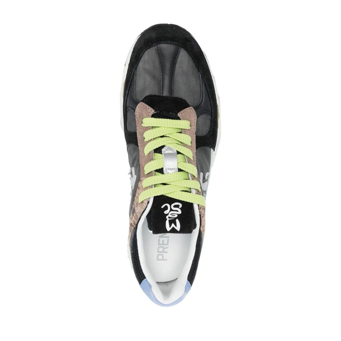 Premiata Multicolor Mased Leather Logo Sneakers