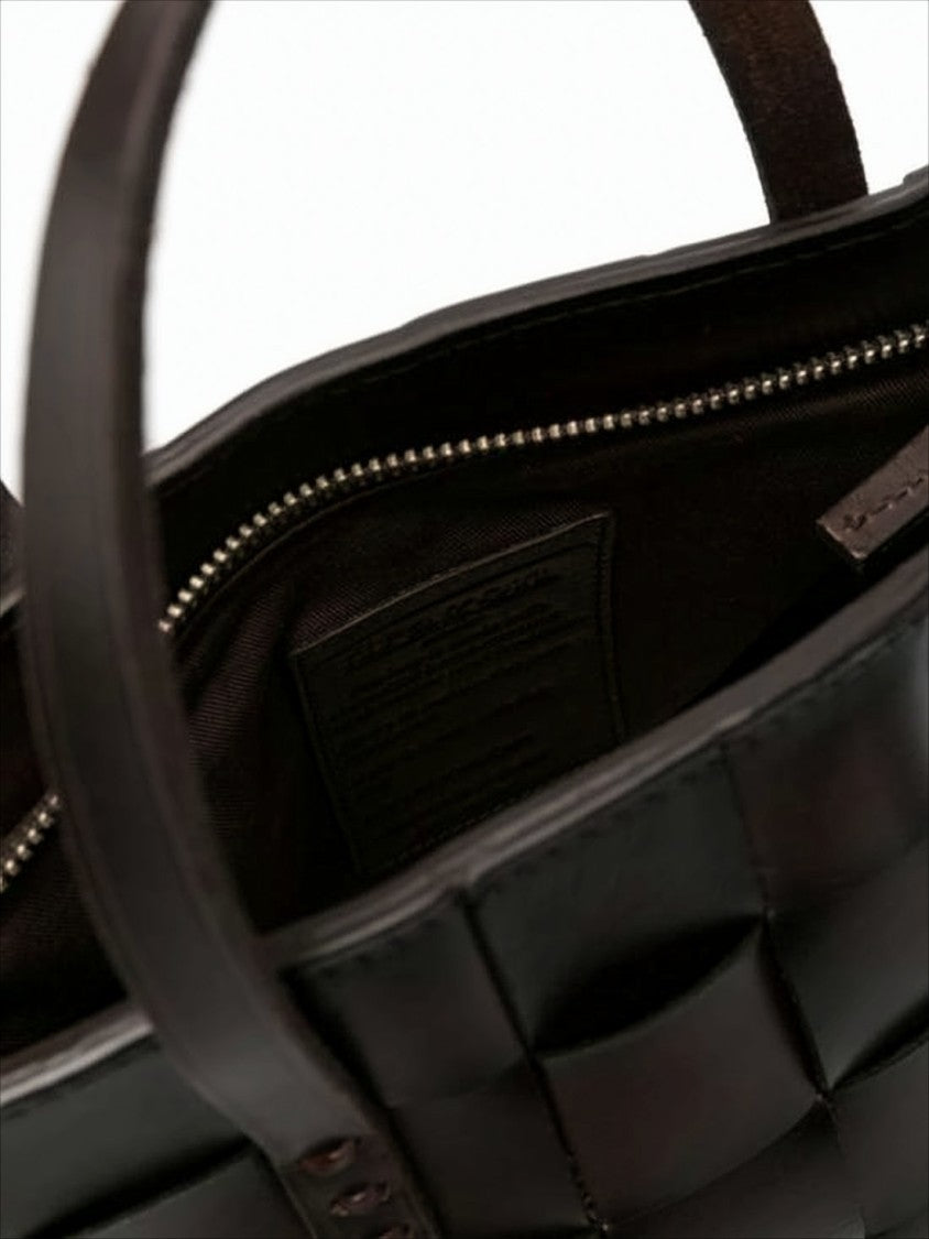 Dragon Diffusion Mini Woven Buffalo Leather Tote Bag