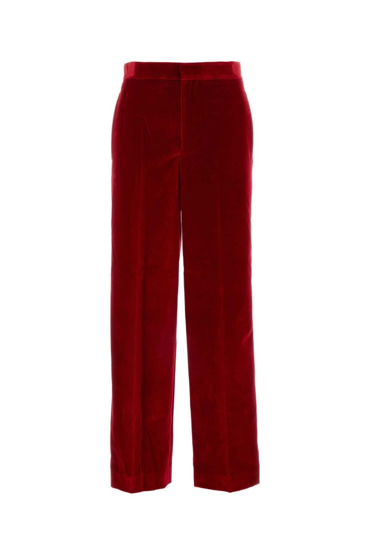 J. W. Anderson Red Velvet Pant