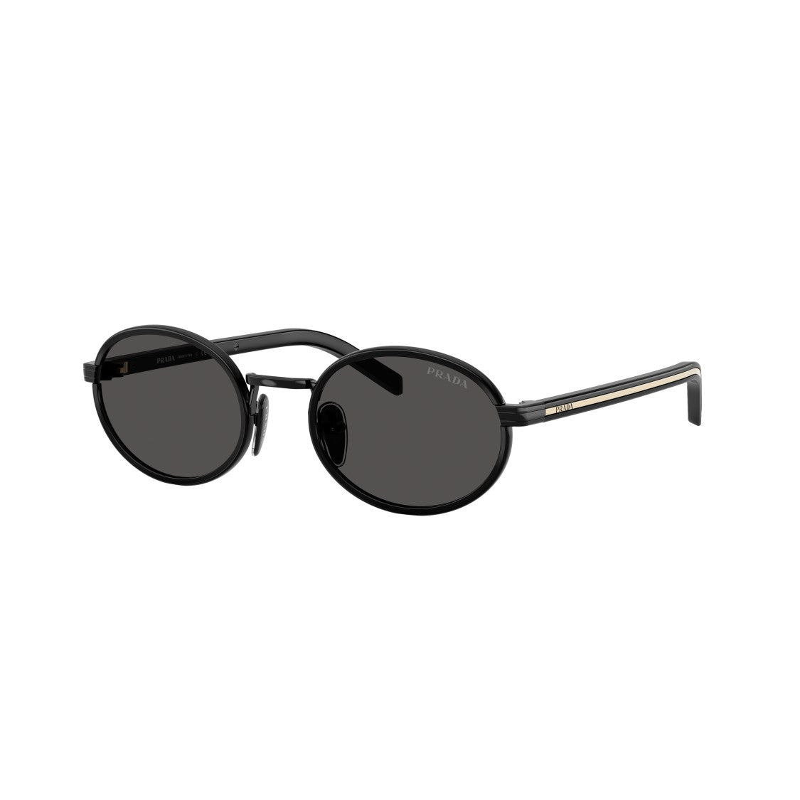 Prada 0Pr B56s Oval Steel Sunglasses