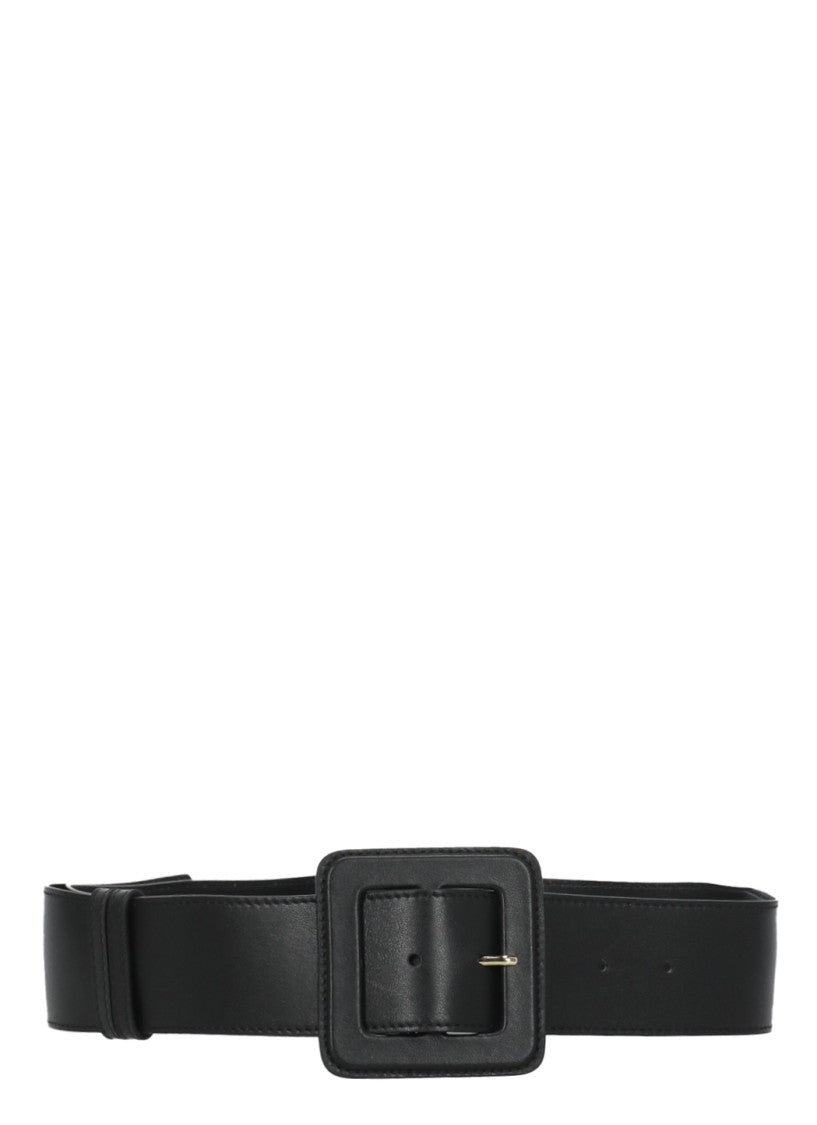 Fabiana Filippi Black Leather Wide Belt