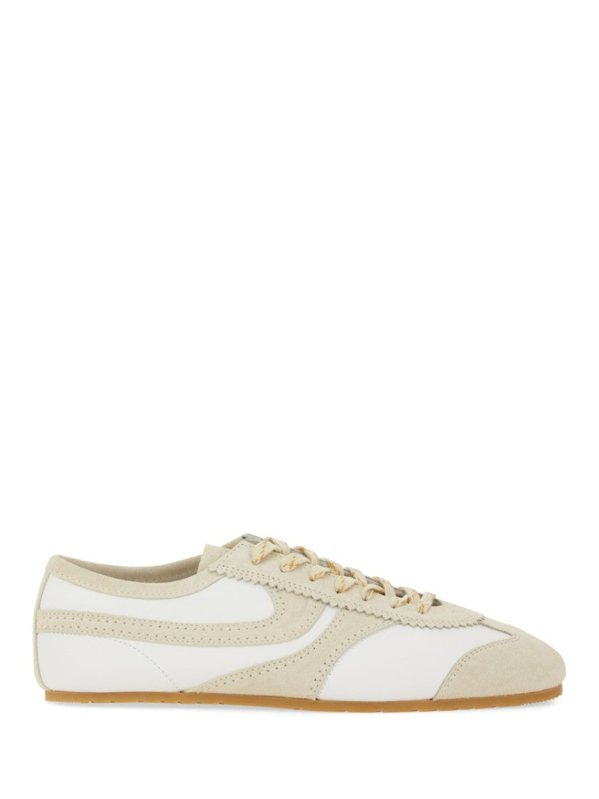 Dries Van Noten Low-Profile Leather Suede Sneakers