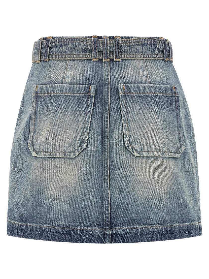 Balmain Cargo Pocket Skirt