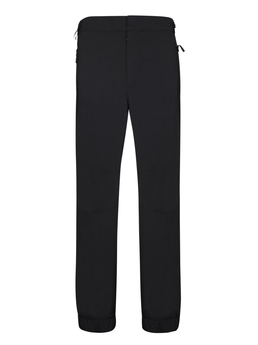 Moncler Grenoble Black Trousers With Elastic Waist